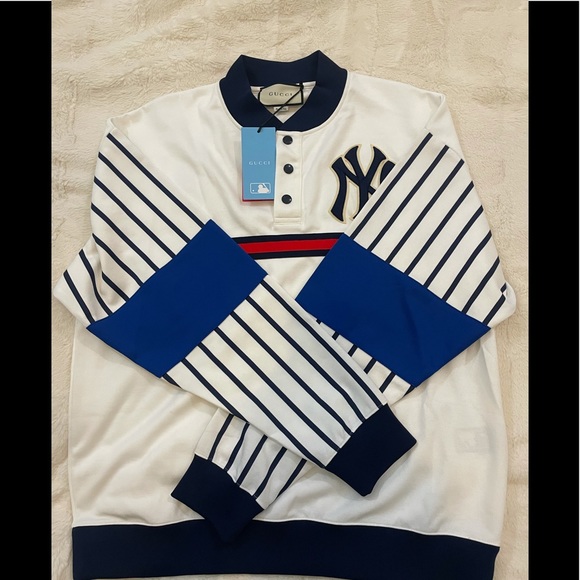 Gucci x Yankees New York Sweatshirt White Sz M - Picture 10 of 10